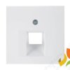 BERKER B.KWADRAT Płytka czołowa do gniazda komputerowe pojedyncze UAE biały połysk 5314078989 HAGER