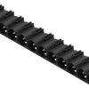 Pin header, 12 pole, pitch 7.62 mm, angled, black, 1472350000