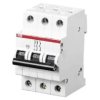 S203-C25 Wyłącznik nadprądowy, 230/400VAC, Prąd znamionowy: 25A, 3-biegunowy, 6kA, szczelność IP20