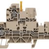 Multi level terminal block, screw connection, 0.5-4.0 mm², 24 A, 6 kV, dark beige, 1305300000