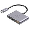 Renkforce RF-6735680 RF-TCH-100 USB 3.0 hub USB C connector Grey