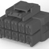 Plug housing, 10 pole, pitch 6 mm, straight, gray, 5-2232266-5