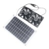 Panel słoneczny 10W 12V z 2X wentylatorem wydechowym 120MM 2500RPM 87CFM z podwójnym łożyskowaniem kulkowym do wentylacji i chło