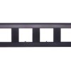 DANTE Ramka poczwórna tworzywo lakierowane CZARNY 450984