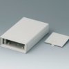 ABS shell housing, (L x W x H) 83 x 77 x 33 mm, gray white (RAL 9002), A9408638