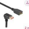 87091 DisplayPort 1.4 extension, 8K @60 Hz, 90° angled on the bottom,