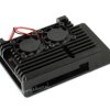 Waveshare Aluminium Alloy Case for Raspberry Pi 4, Dual Cooling Fans