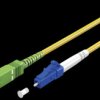 59656 Simplex FO patch cable, SC-APC (8°)<>LC-UPC,yellow, 30 m