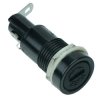 Panel Mount Fuse Holder for 5.2x20mm Glass Fuses 10A 250V