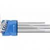 Klucze torx S2, 9 szt. extra długie