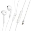 Słuchawki do IPHONE 8pin białe APPLE Lighting z mikrofonem LAMPA