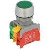 Przełącznik; przyciskowy; LBF22-1-O/C-G; ON-(OFF)+OFF-(ON); zielony; podświetlenie bez źródła światła; zielony; śrubowe; 2 pozyc
