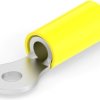 Insulated ring cable lug, 2.62-6.64 mm², AWG 12 to 10, 3.68 mm, M3.5, yellow, 35107