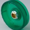 Rotary knob, 6 mm, PC, green, Ø 41 mm, H 14 mm, B8341065