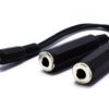 ADAPTER AUX WTYK JACK 3,5 2 GNIAZDA 6,3 VITALCO