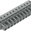 Socket header, 12 pole, pitch 7.5 mm, angled, gray, 231-212/027-000