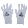 Antistat 109-0919 ESD PU Tip White Glove Nylon Top Fit (Pk Of 10) - XL