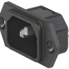 Schurter 3-144-634 Złącze męskie IEC złącze męskie proste Łączna ilość styków: 3 10 mA czarny 1 szt.