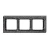 DECO Ramka uniwersalna potrójna - beton (ramka: antracytowa spód: czarny) antracyt 11-12-DRB-3