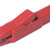 Zacisk krokodylkowy 25A izolowany 9.5mm Czerwony Hirschmann Test & Measurement