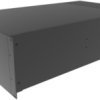 19 inch enclosure, 4 U, (W x H x D) 422 x 178 x 711 mm, aluminum, black, RM4U1928VBK
