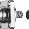 TNC flange socket 50 Ω, RG-58C/U, crimp/crimp, straight, 100023767