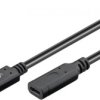 Przedłużacz USB-C™ USB 3.2 generacja 2, 1 m, czarny, 61038
