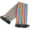 40 colored female-female jumper wires
