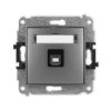 Icon Mechanizm Gniazda Pojedynczego Usb A-B 2.0 Grafitowy 11Igusb-3