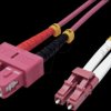 21998765 Fibre-optic patch cable, LC duplex/SC duplex, OM4, 50/125 µm, vi