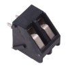 2-Way 5.08mm 45° PCB Terminal Block Grey 15A 300V