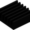 IC heatsink, (L x W x H) 22.3 x 22.3 x 8 mm, 21 K/W, black anodized, 10037154