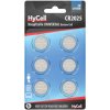 HyCell 1516-0027 CR2025 Button Cell 3V 6pieces 140mAh for Clocks & Calculators