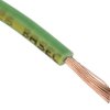 Przewód montażowy 1,5 mm² Zielony/Żółty RS PRO Bezhalogenowe 15 AWG 750 V dł. 100m 30/0,25 mm +90°C BS EN 50525-3-41,