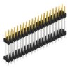 Pin header, 40 pole, pitch 2.54 mm, straight, black, SL 6 172 40 S