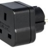 W250PL-G250GB Przejściówka wtyk polski - gniazdo brytyjskie (3 bieguny)