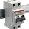 Wyłącznik różnicowoprądowy z członem nadprądowym RCBO, Typ B, 2-biegunowy, 6A, 240V, 30mA, na szynę DIN, ABB, DS201