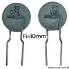PTCTL6NR100GTE Thermistor PTC 10 Ohm R=10 mm THT VISHAY