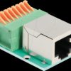 90652 Cat.5e RJ45 socket / terminal block with push-button