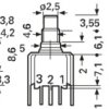Pushbutton, 1 pole, black, unlit , 0.4 VA/20 V, TP33Y008000