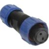 SPP1310-2GW Gniazdo 2 pin na kabel (4-6.5mm) okrągły, zakręcany, wodoodporny - gwint wewnętrzny