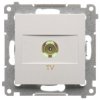 Gniazdo antenowy TV pojedyncze końcowe SIMON 54 białe Kontakt Simon DAK1.01/11