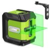 Mini poziomica laserowa z zieloną linią 360 stopni z akumulatorem litowym 2400mAh, w zestawie z uchwytem L USB i torbą do przeno