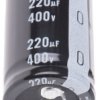 Kondensator 220μF 400V dc Zatrzaskowy Nichicon roztaw: 10mm 25 (Dia.) x 40mm
