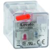 Przekaźnik monostabilny 110V dc DPDT Lovato, na szynę DIN