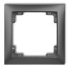 DECO Ramka uniwersalna pojedyncza z tworzywa DECO Soft grafitowy 11DRSO-1