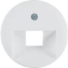 BERKER 1930/Glass/Palazzo Płytka czołowa do gniazda przyłączeniowego UAE pojedyncze biały 1407 HAGER