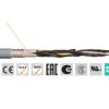 Kabel sterujący Chainflex CF140.UL liczba żył 5 Ekranowane Igus 0.75 mm² 18 AWG średnica zew 9 mm Szary 100 m