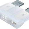 Automotive flat fuse, 25 A, 32 V, white, (L x W x H) 19.1 x 5.1 x 18.8 mm, 0287025.U