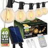 Girlanda Solarna Ogrodowa 40x LED Ozdobne Kuleczki 19,55m 2700K Ciepła + Pilot CALLIS2 LUMILED